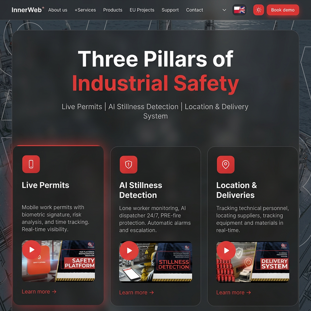 New InnerWeb website — full product presentation